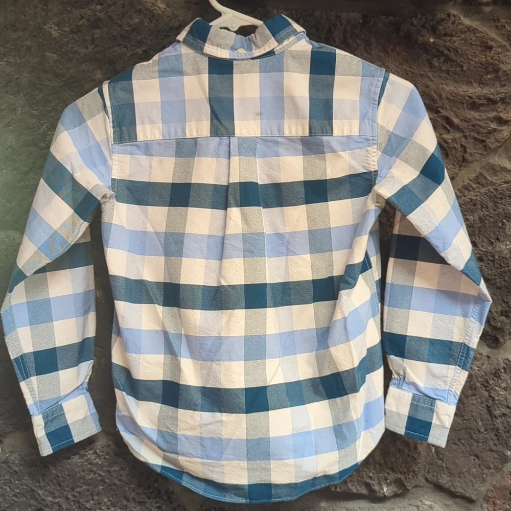 Brooks Brothers Blue and White Checkered Shirt - Picture 7 of 7